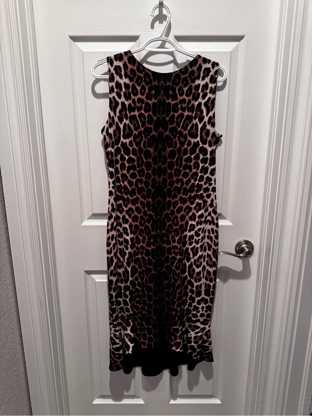 Source Unknown Leopard-Print Sleeveless Sheath Dress - Brown/Black